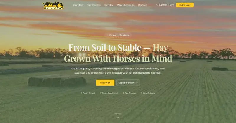 Horse Hay website