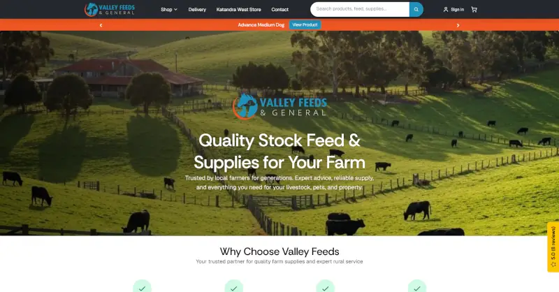 Valley Feeds & General website